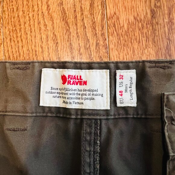 Fjallraven Pants Mens Keb Trousers Trekking G-1000 32 Regular Length - Picture 12 of 16
